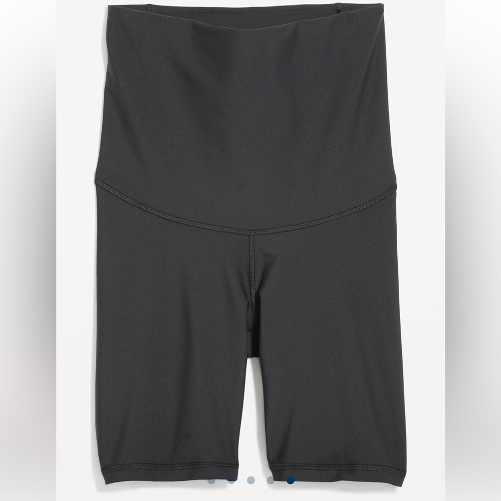 Maternity Full Panel PowerSoft Postpartum Support Biker Shorts -- 8-inch inseam